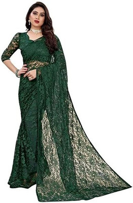 Sima Devi Embroidered Daily Wear Net Saree(Multicolor)
