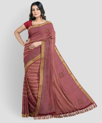 AAI LAXMI CREATION Embellished Bollywood Georgette Saree(Pink)