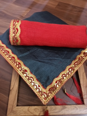 HouseOfCommon Embellished Assam Silk Art Silk Saree(Black)