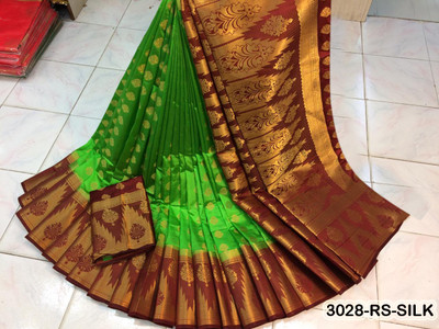 RAGHUNANDAN EXIM Woven Banarasi Nylon Saree(Multicolor)