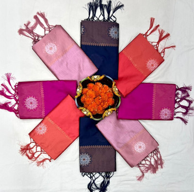 Banarasi Woven, Embroidered, Self Design Kanjivaram Pure Silk, Jacquard Saree(Multicolor)