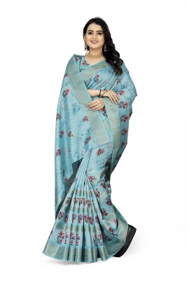 Suruchi Fashion Sarees Woven Banarasi Jacquard, Polyester Saree(Blue)