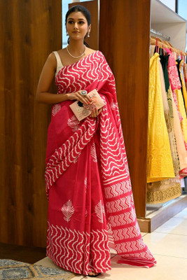 Arpi Fashion Digital Print Chanderi Chanderi Saree(Multicolor)