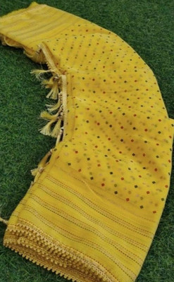 KalaMandirsari Printed Bollywood Chiffon Saree(Yellow)