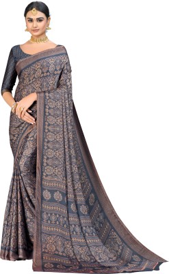 Vimla Printed Daily Wear Chiffon Saree(Grey)