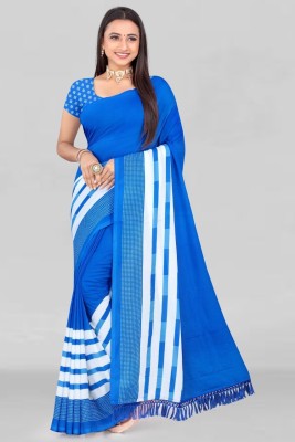 Leelavati Embroidered Daily Wear Georgette Saree(Blue)