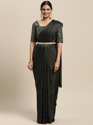 Divastri Self Design Bollywood Georgette Saree(Green)