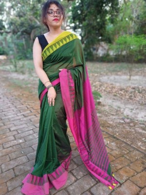 PMW Printed Bollywood Georgette Saree(Green)