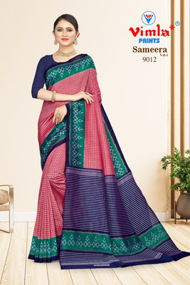Vimla Printed Daily Wear Art Silk Saree(Pink)