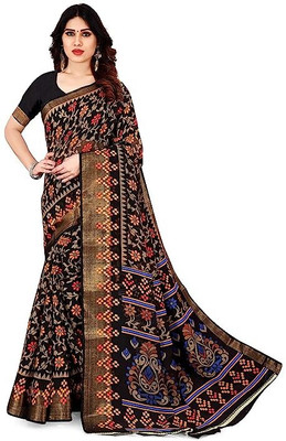 Sadik Fashions Self Design Handloom Pure Silk Saree(Multicolor)
