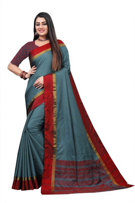 Gajal Self Design Daily Wear Art Silk, Pure Silk Saree(Dark Blue)