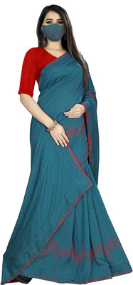 pUNYATHA CREATION Embroidered Bollywood Art Silk Saree(Purple)