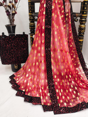 LADYSUTRA Self Design Bollywood Lycra Blend Saree(Multicolor)