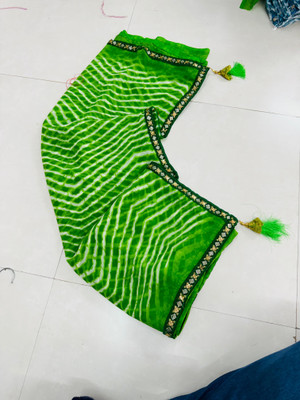 charmie designer Printed Bandhani Georgette Saree(Multicolor)