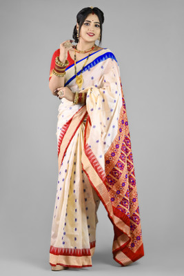 womensaree Woven Sambalpuri Cotton Blend Saree(Multicolor)