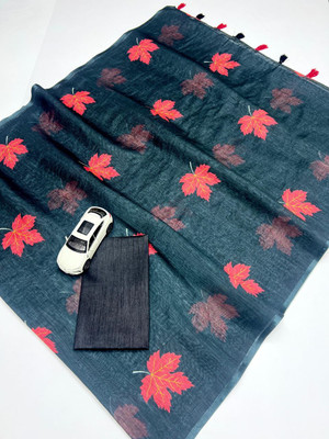 ZARISTACREATION Digital Print Bollywood Dupion Silk Saree(Blue)