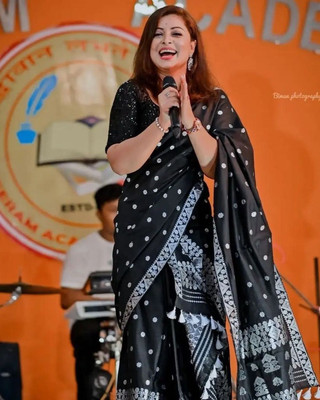 VRAJ CREATION Woven Mekhela Chador Pure Silk Saree(Black)