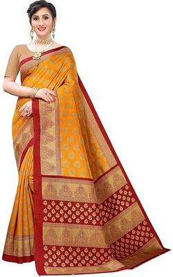 SVB Sarees Printed Daily Wear Art Silk Saree(Multicolor)