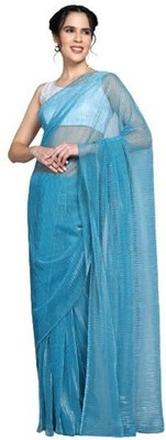 Pkkt Embroidered Bollywood Net Saree(Multicolor)