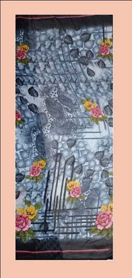 anshritz Printed Bollywood Georgette Saree(Multicolor)