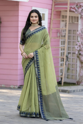 sarify creation Solid/Plain Daily Wear Pure Cotton Saree(Multicolor)