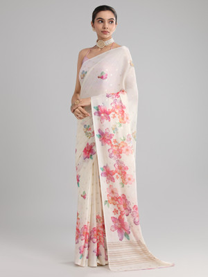 Divastri Printed Daily Wear Georgette Saree(Multicolor)