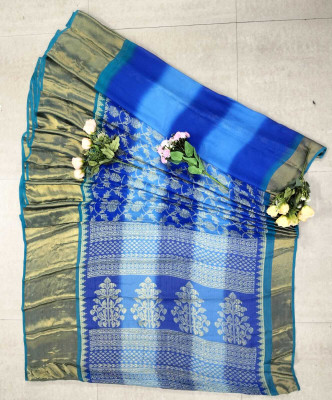 nirmal creation Floral Print Bollywood Chiffon Saree(Multicolor)