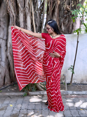 S.R.TEXTILES Self Design, Printed Daily Wear Georgette Saree(Multicolor)