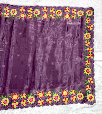 R K ENTERPRISE Embroidered Berhampuri Pure Silk Saree(Multicolor)