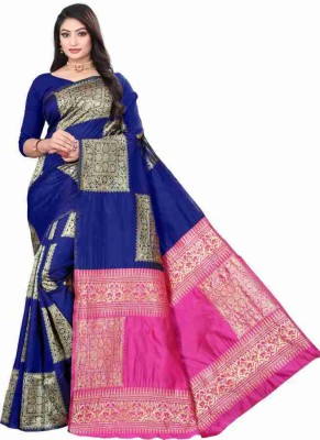 Bermondsey Woven Banarasi Silk Blend Saree(Multicolor)