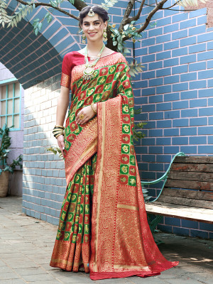 sagarika Self Design Bollywood Nylon Saree(Multicolor)