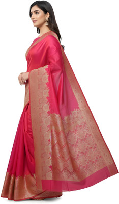 kushwaha enterprises Woven Bollywood Art Silk Saree(Magenta)