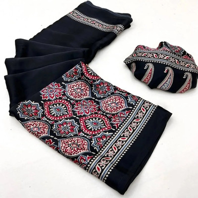 MAIRAFASHION Silk Blend Printed Blouse Material