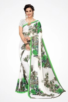 Suntex Printed Bollywood Georgette Saree(Green)