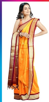 GRISHA Printed Bandhani Cotton Blend Saree(Multicolor)