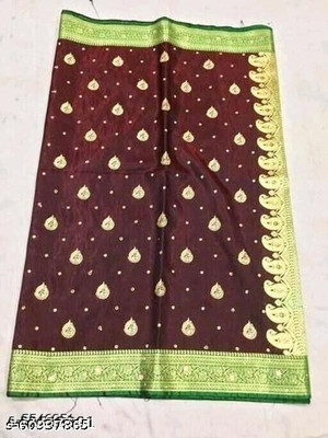 Ansari Fabrics Printed Bollywood Art Silk Saree(Multicolor)