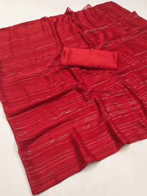 kashvi sarees Embellished Daily Wear Satin Saree(Pack of 2, Red)