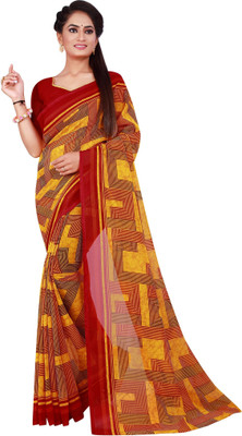 Suntex Printed Bollywood Georgette Saree(Multicolor)