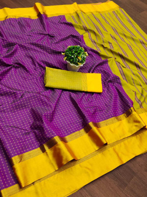 Gajal Woven Kanjivaram Art Silk, Pure Silk Saree(Magenta)