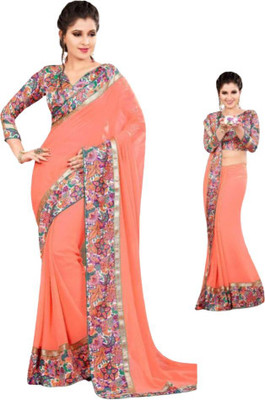 mahalaxmi fab Solid/Plain Bollywood Pure Silk Saree(Red)