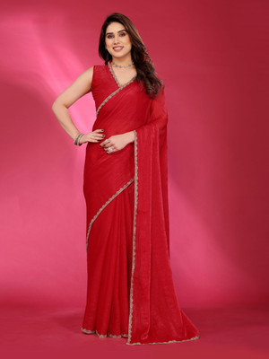 Vastram Enterprise Self Design Bollywood Art Silk Saree(Red)