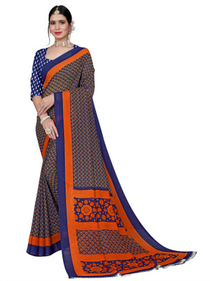 Vimalnath Synthetics Printed Daily Wear Georgette Saree(Multicolor)