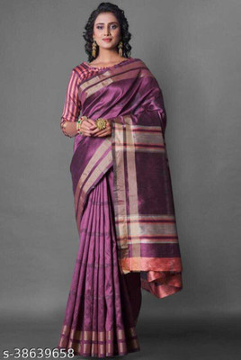SANJAY GANGWANI Self Design Banarasi Net Saree(Maroon)