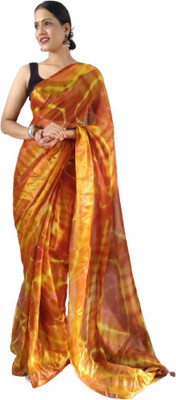 JATADHAR FAB Color Block Ready to Wear Pure Silk Saree(Yellow)