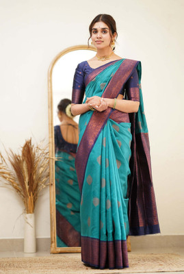 KOMALPANKH Jacquard Self Design Blouse Material