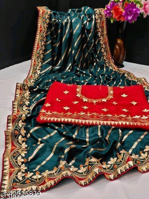Aksh Fashion Self Design Daily Wear Silk Blend Saree(Multicolor)