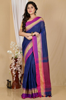 SSK Digital Print Bollywood Handloom Pure Cotton Saree(Multicolor)