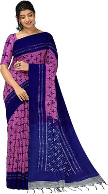 Anjalisharee Self Design Sambalpuri Viscose Rayon Saree(Blue)