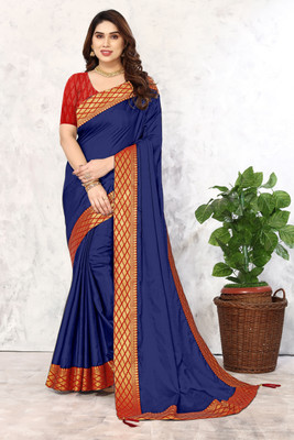 ONTIC LIFESTYLE Self Design Assam Silk Art Silk Saree(Multicolor)