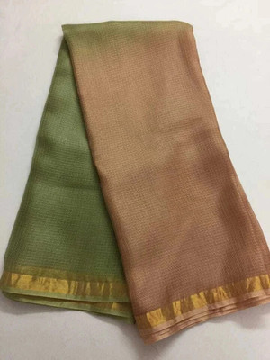 Aamir Fashion Textile Checkered, Dyed Kota Doria Handloom Cotton Silk Saree(Multicolor)